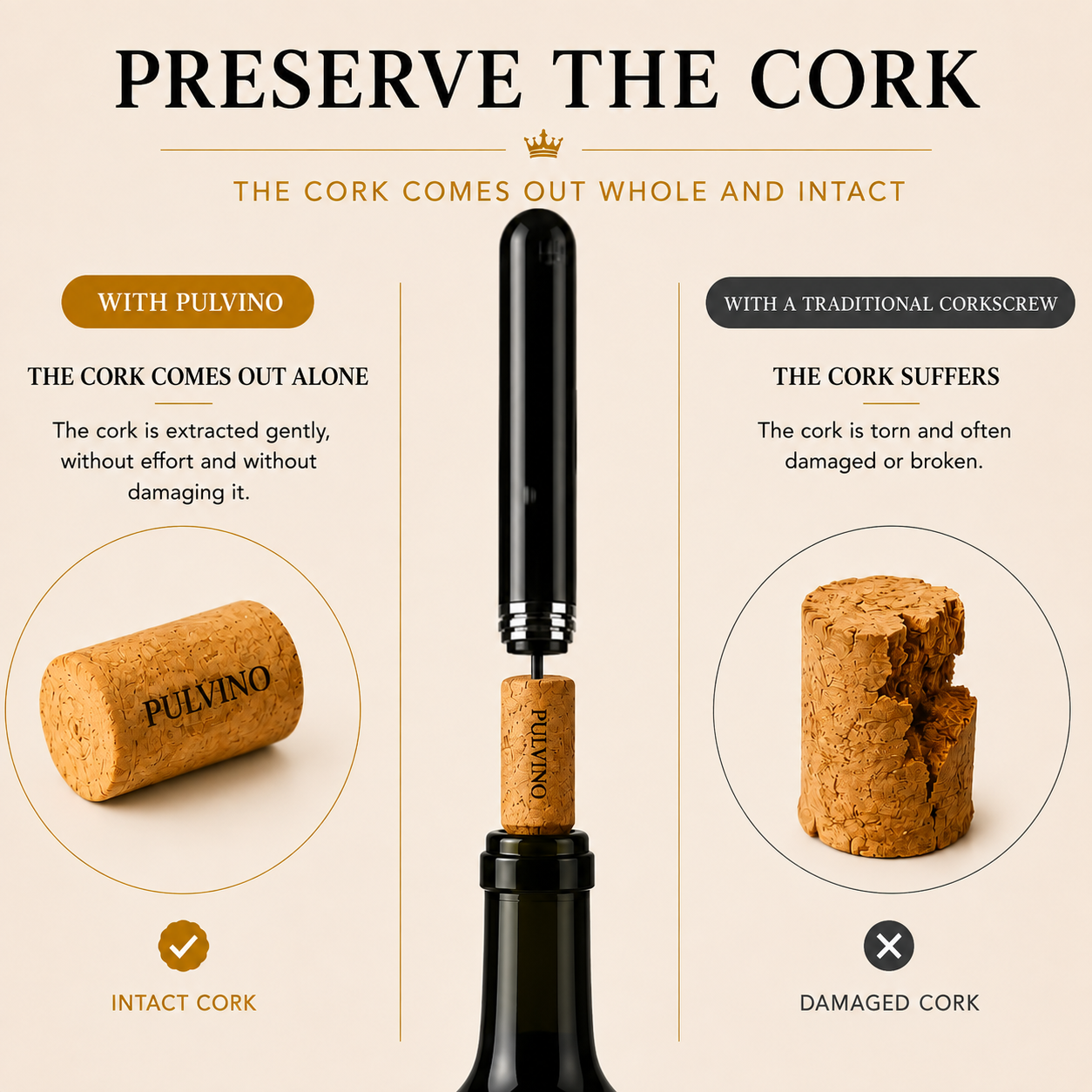 Air Pressure Wine Opener | Maison Pulvino